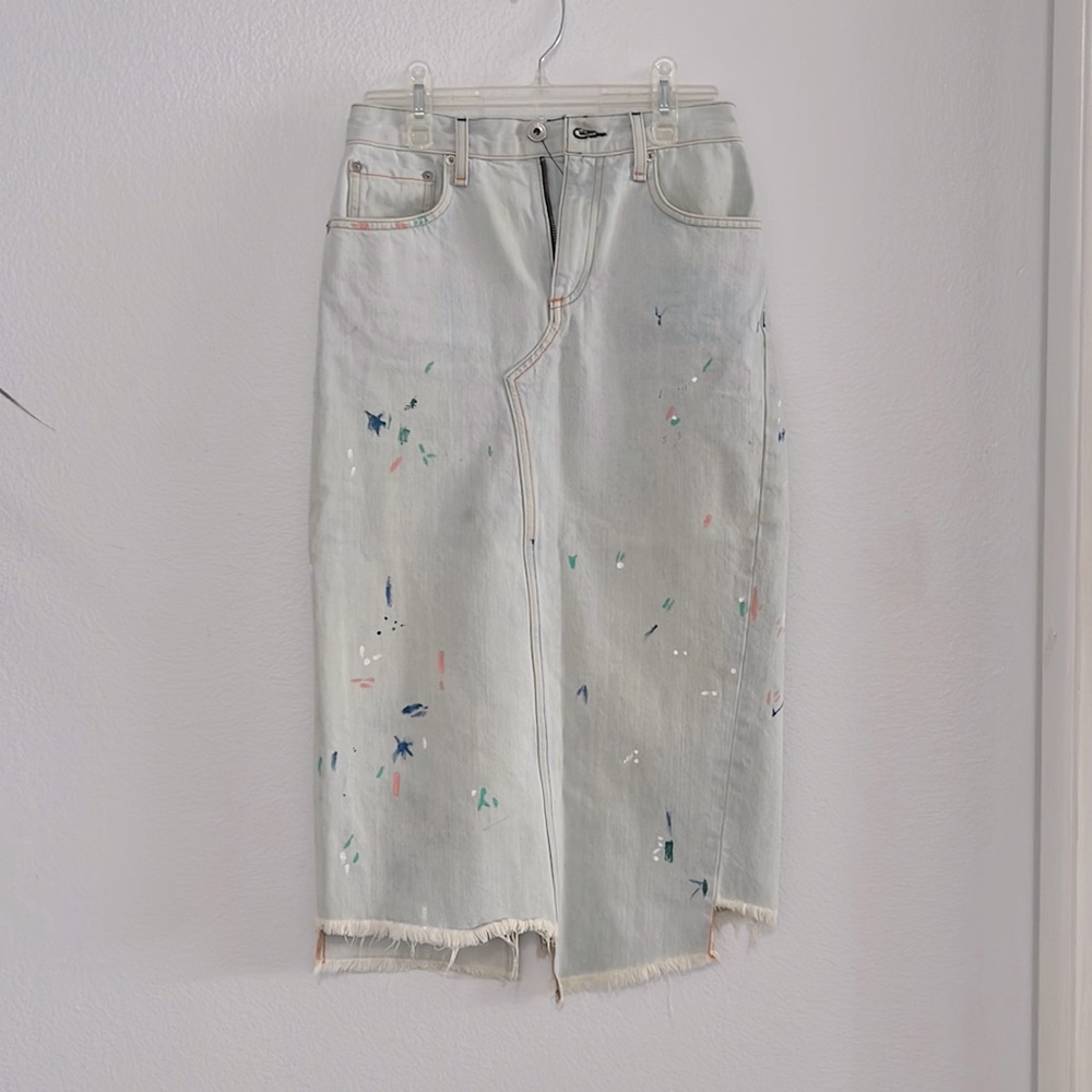 Rag & Bone midi, denim skirt